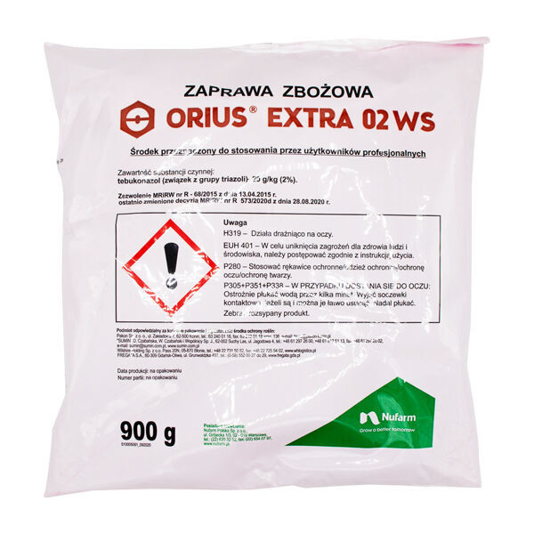 Molho de grãos Nufarm Orius Extra 02 WS 0,9 KG