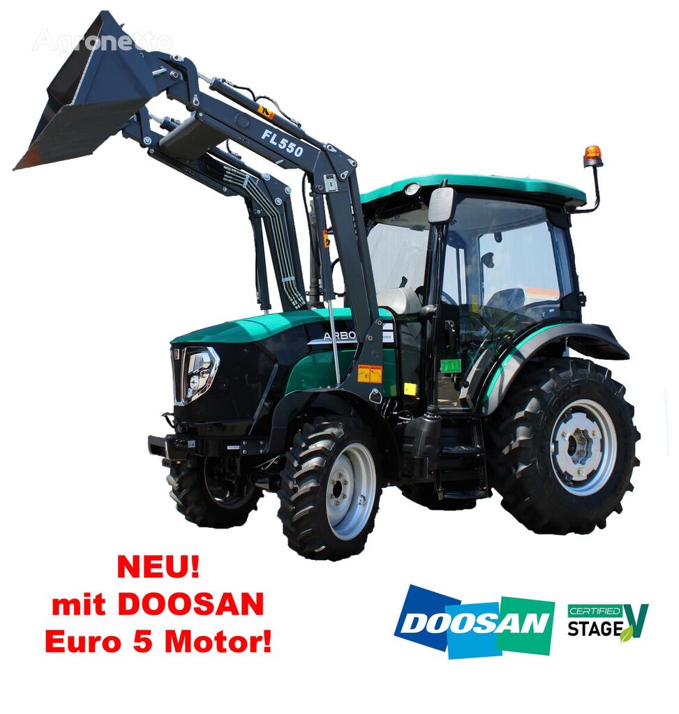 mini-trator Arbos 3055 Doosan Motor Euro 5 novo