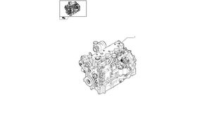 motor 87516256 para trator de rodas New Holland T6090